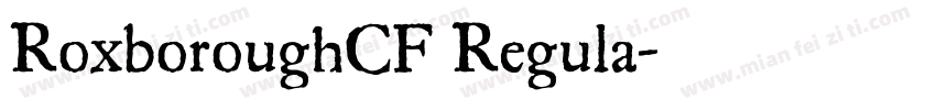 RoxboroughCF Regula字体转换